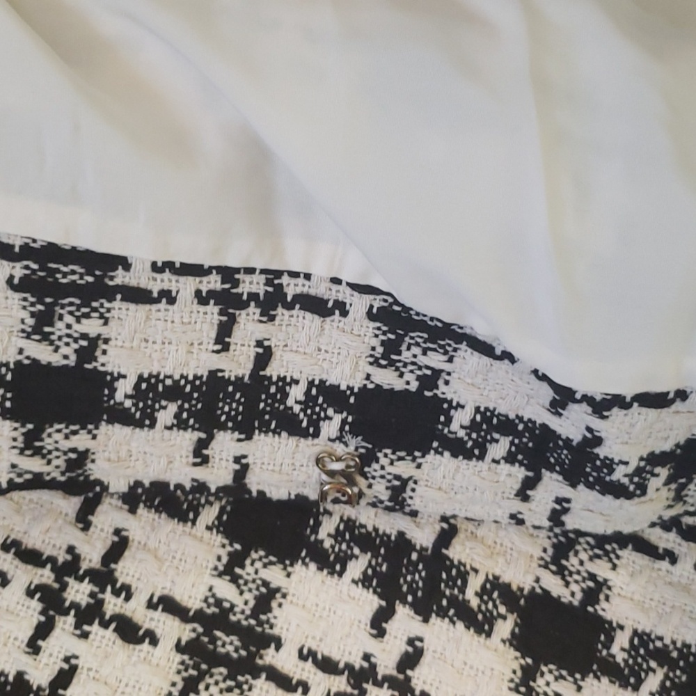 NWT Black/ivory tweed blazer - Picture 10 of 16